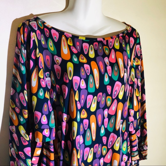 Boutique-Tracy Negoshian gumdrop Gray tunic/dress - Picture 3 of 8